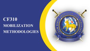 CF310 – Mobilization Methodologies